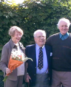  Allen & Mary Backway with John Shepherd (Chariman) - Annex opening 2003 